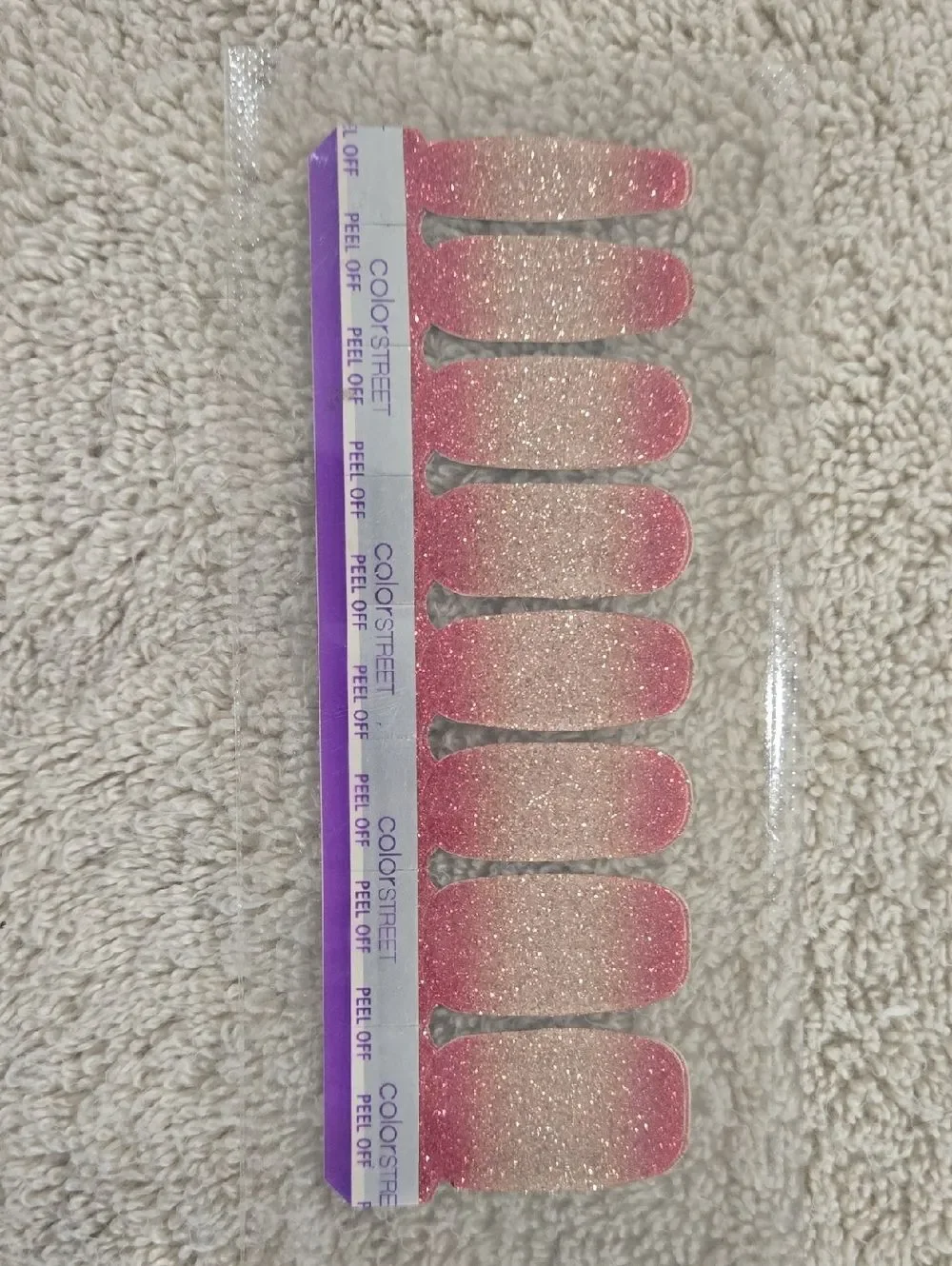 Color Street Glitter Nail Polish Strips, Set Of 6